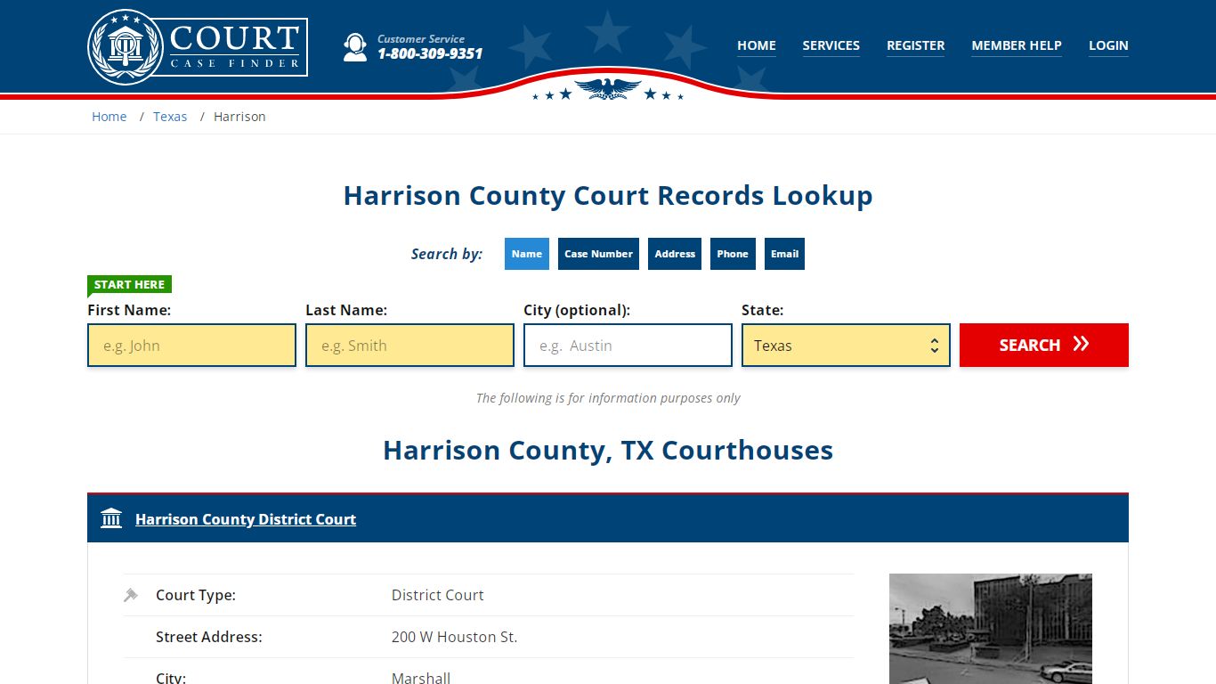 Harrison County Court Records | TX Case Lookup